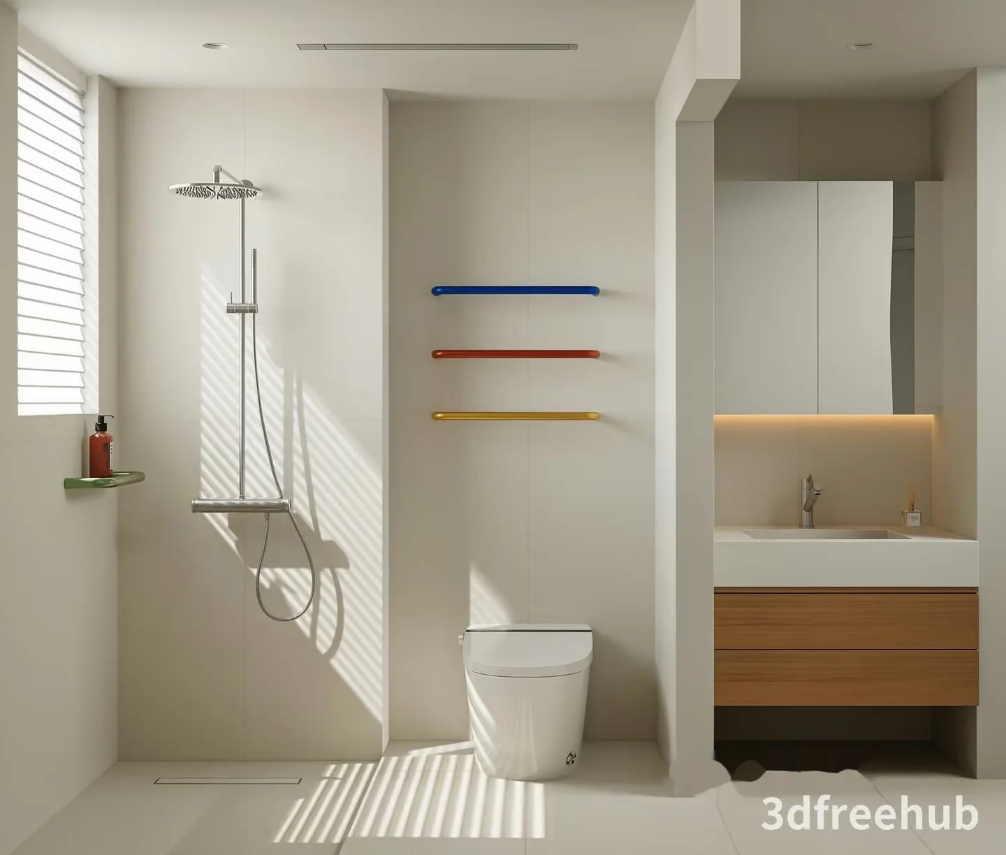Modern Bathroom 3D Model – 20853 – VRAY Render