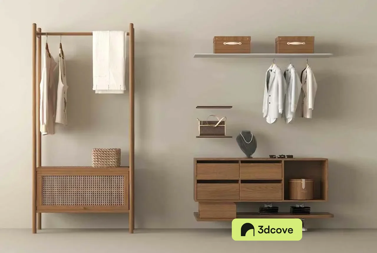 Minimalist Wood Closet