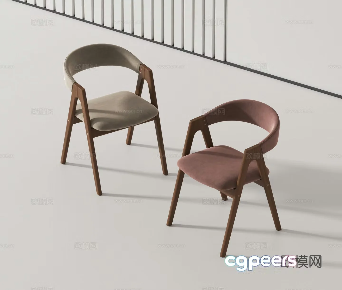 Modern single chair 3d model