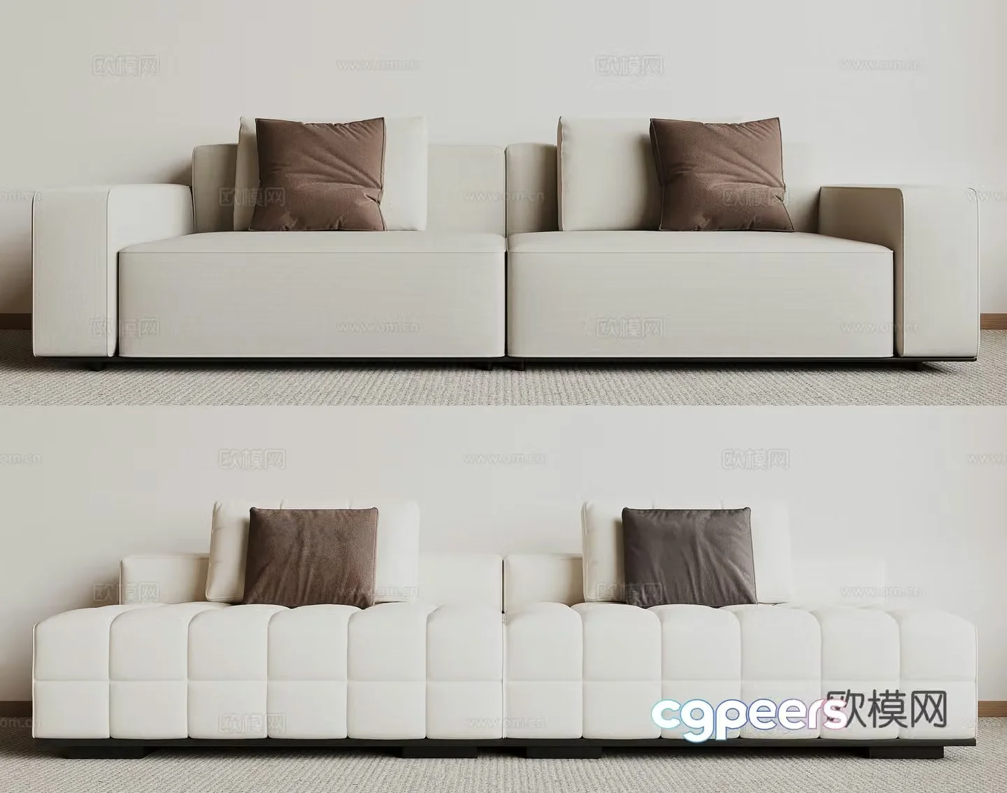 Modern love sofa 3d model