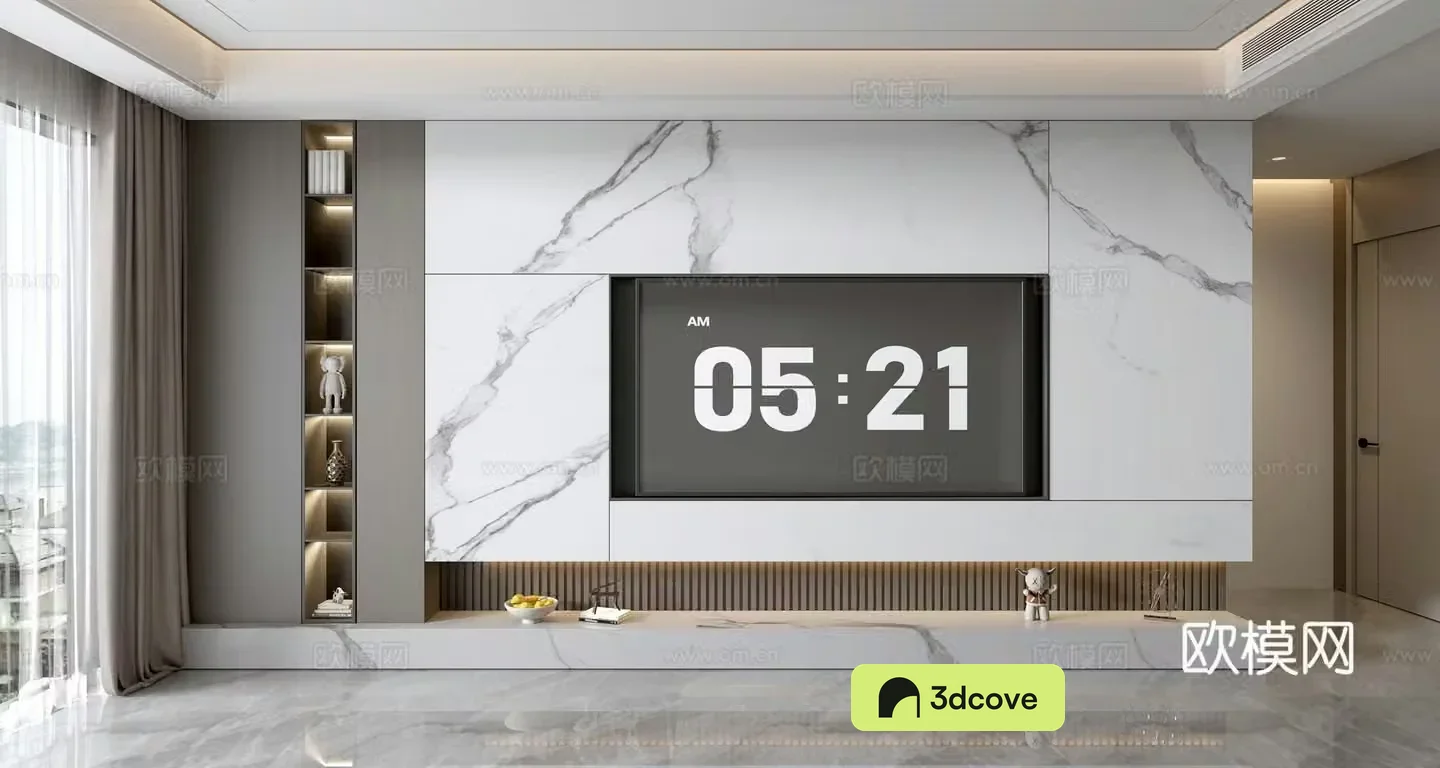 Modern TV wall whole wall cabinet full wall TV cabinet
