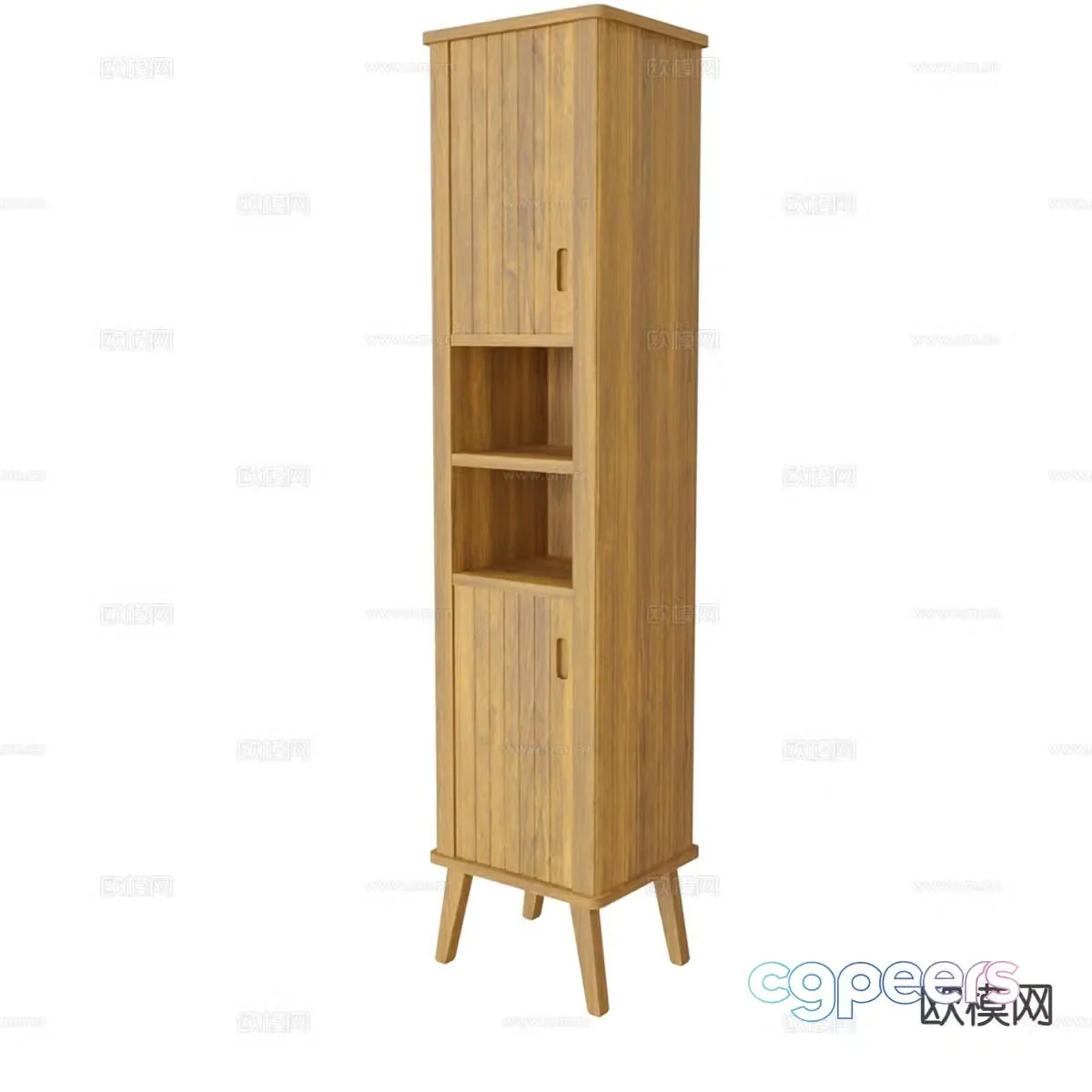 Nordic high cabinet hall cabinet decorative cabinet 3d model