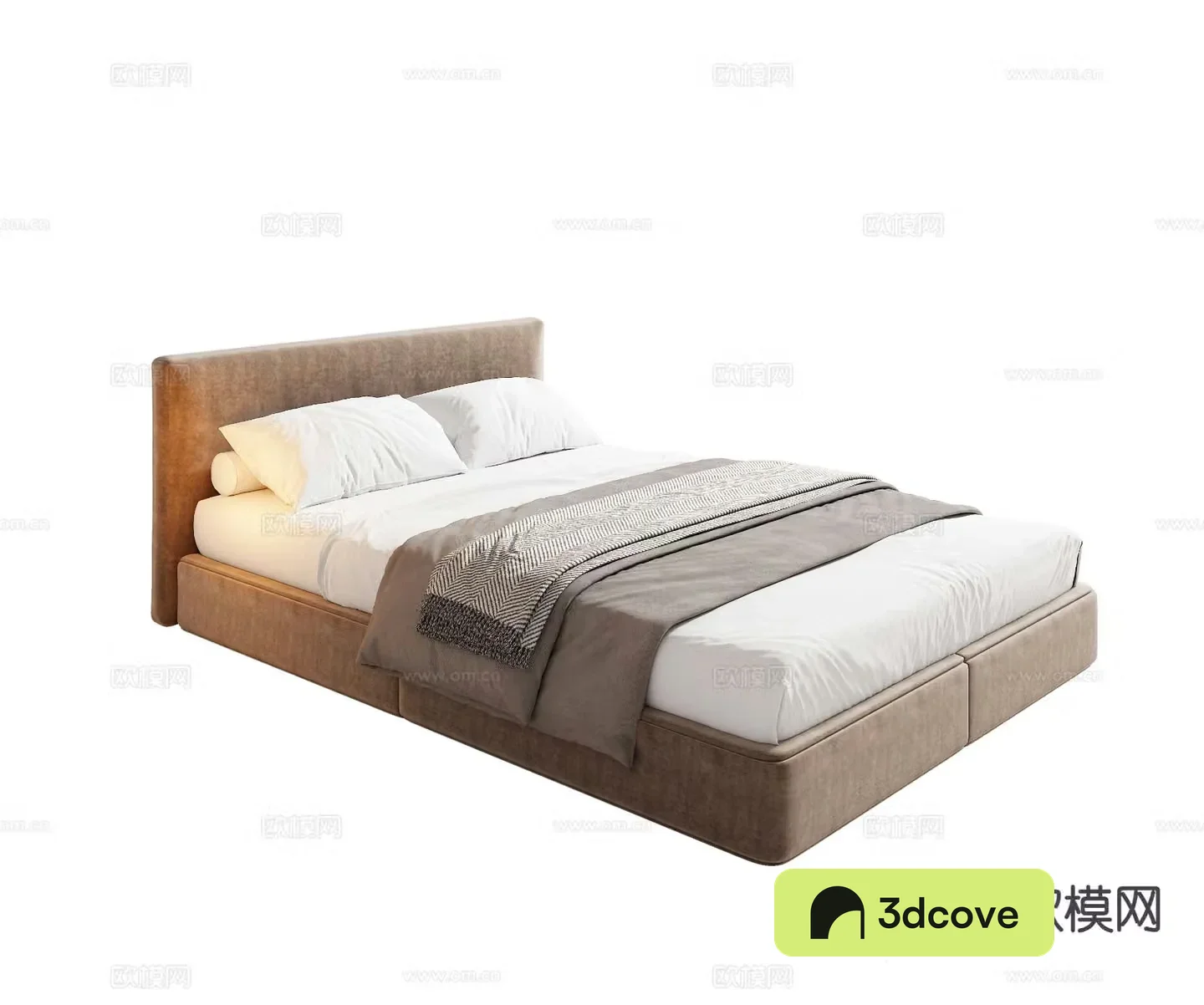 Italian minimalist bed