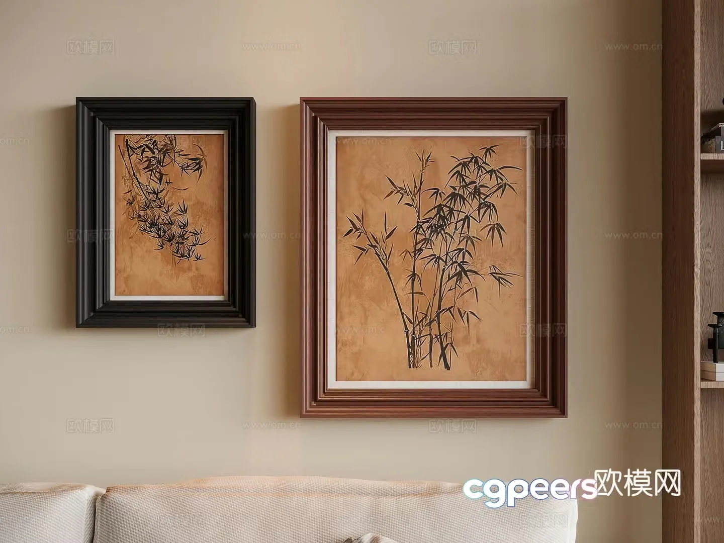 3D model of medieval style decorative painting