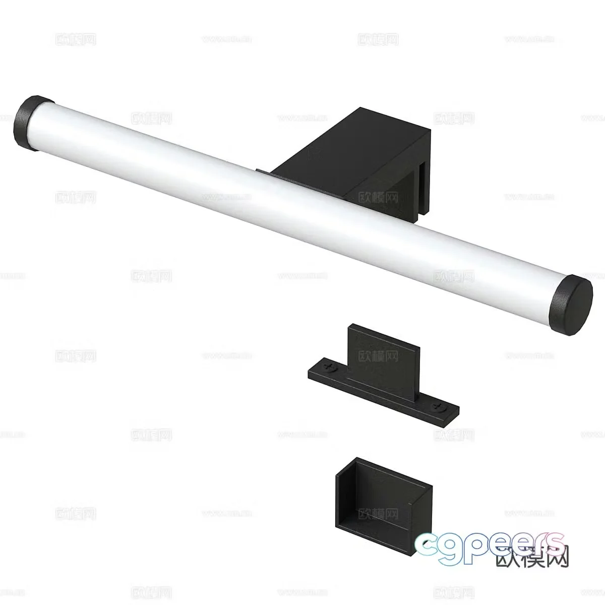 Modern minimalist wall lamp mirror headlight 3d model