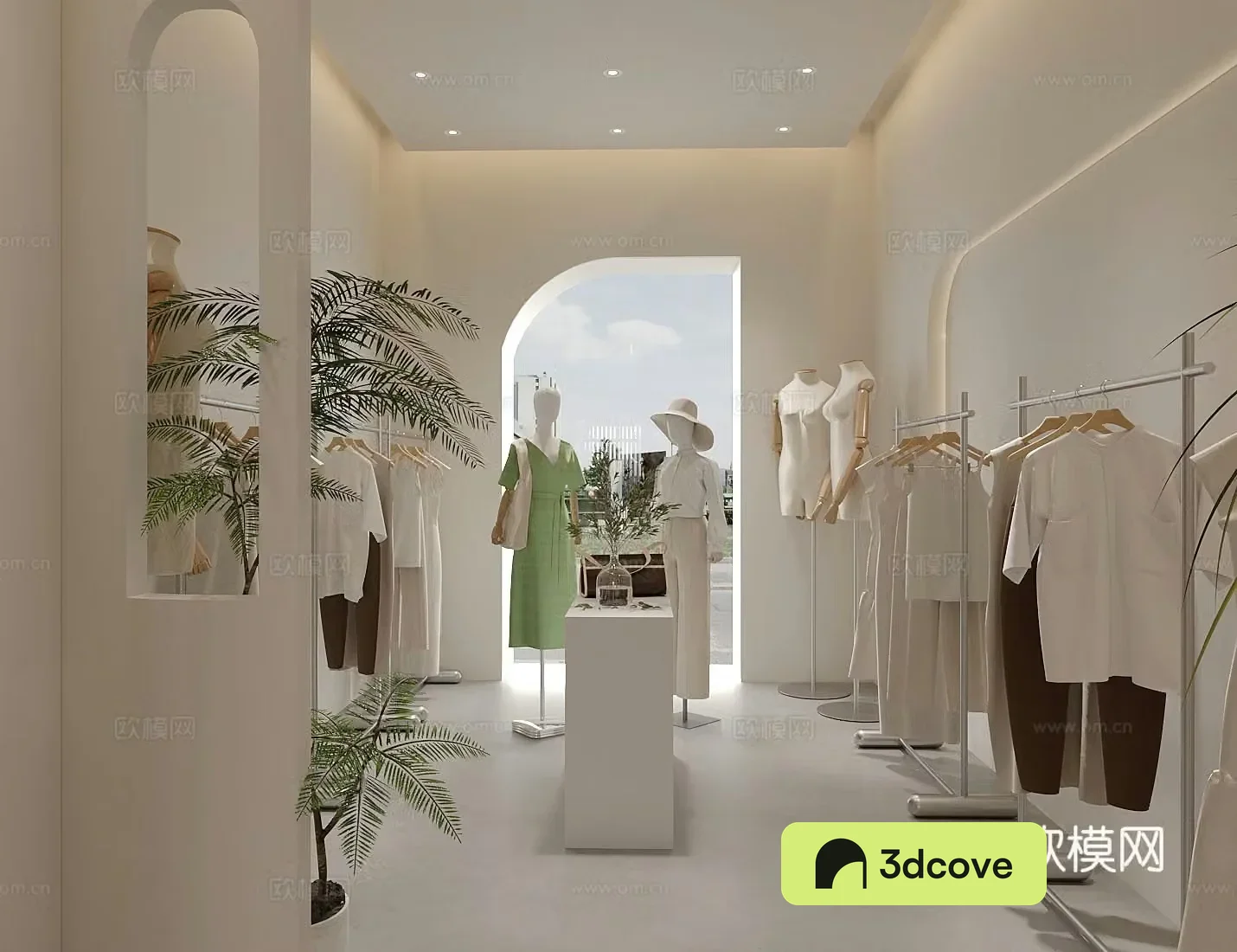 Modern clothing store