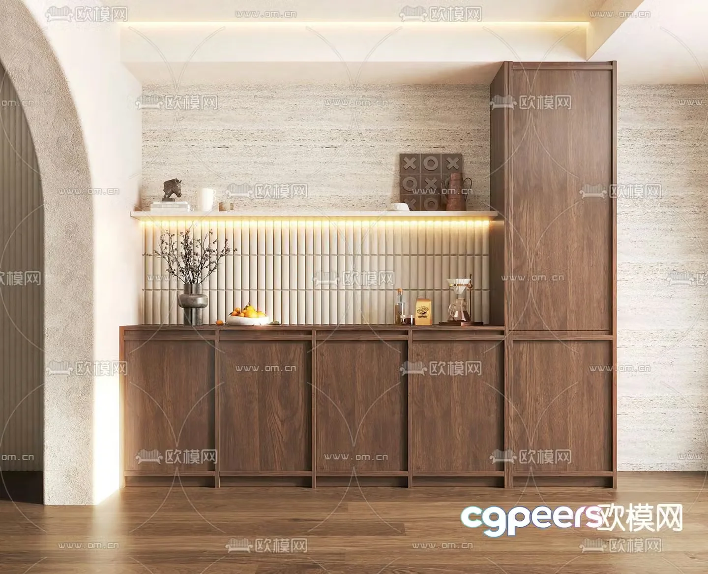 Middle-aged sideboard 3D model