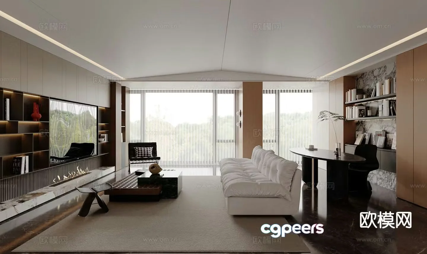 Italian living room 3d model
