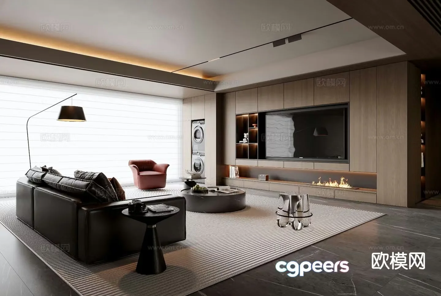 Italian living room 3d model