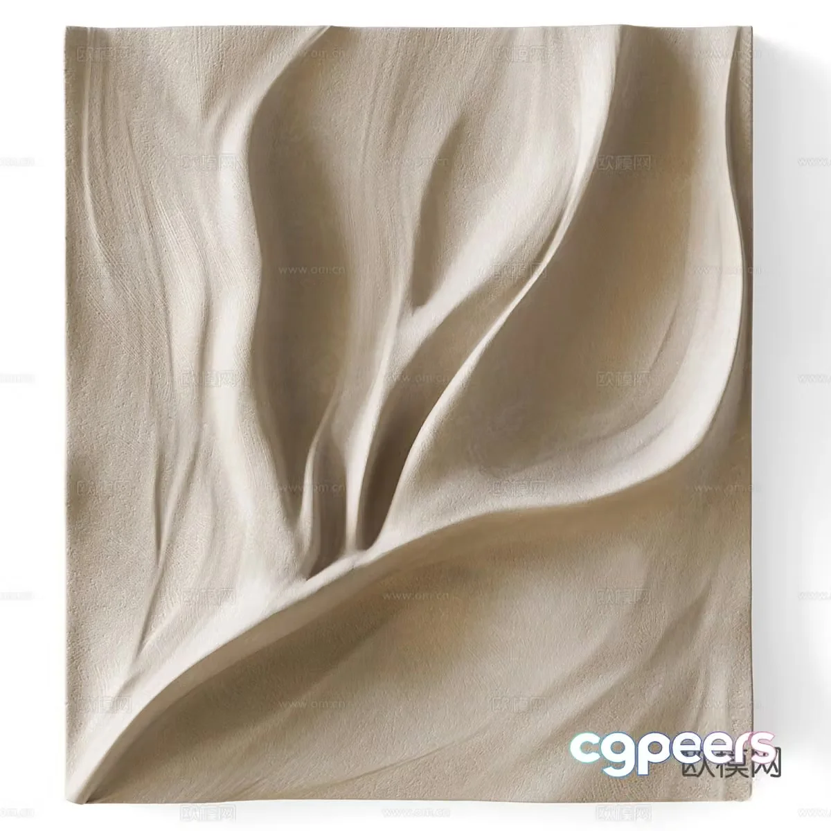 New Chinese style Wasabi Relief Wall Decoration Pendant 3D Model