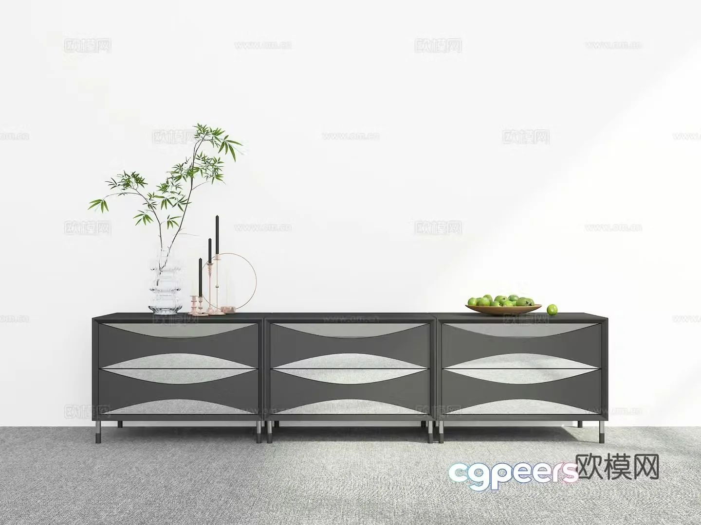 Modern TV cabinet 3d model