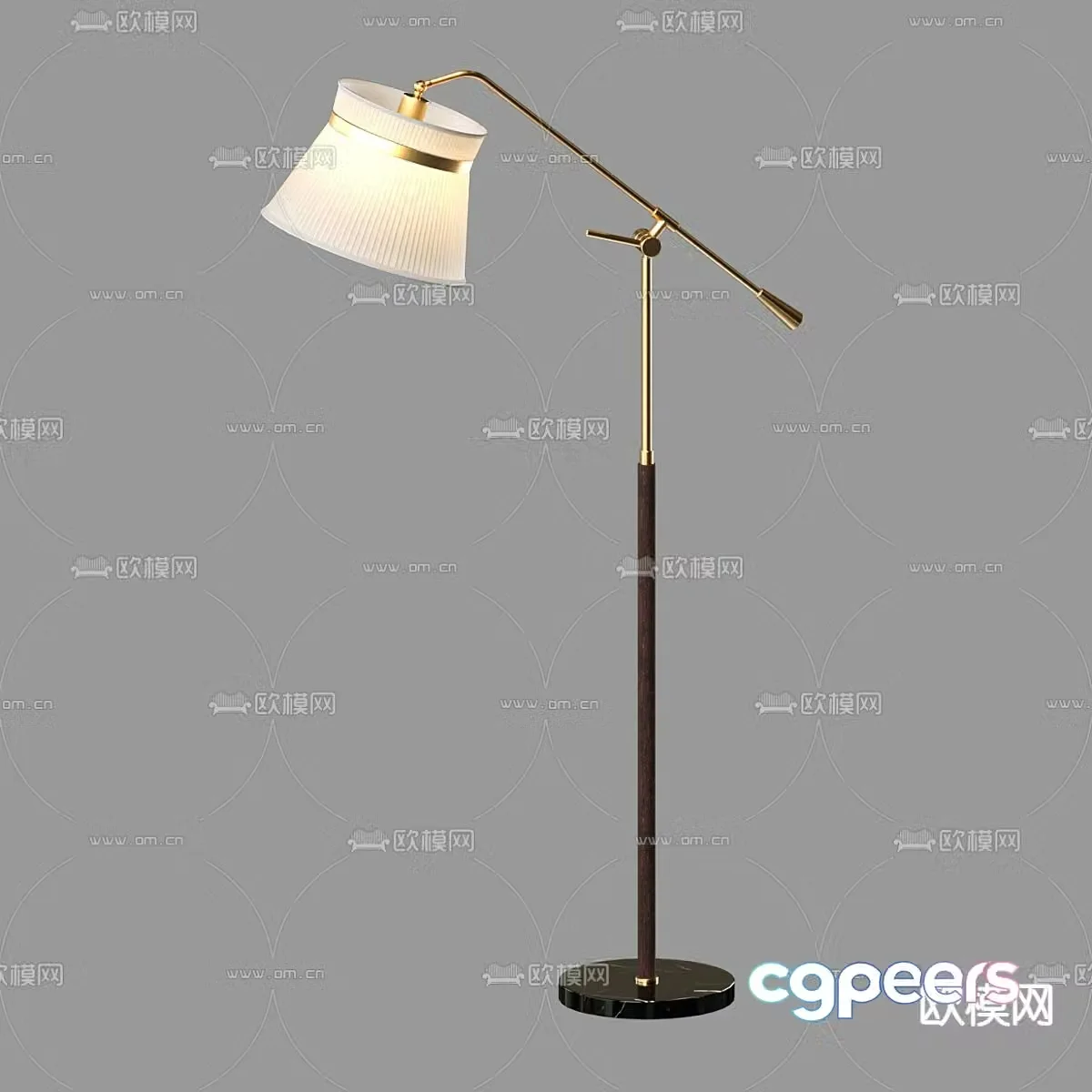 Light luxury reading lamp floor lamp 3D model