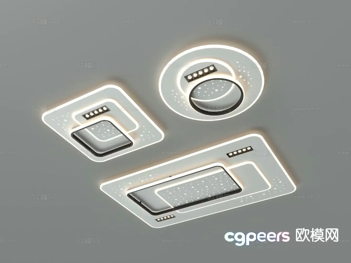 Modern ceiling lamp 3d model