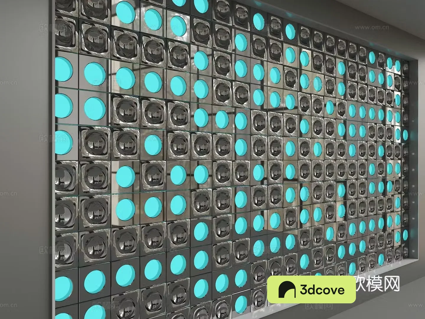 Modern background wall 3d model