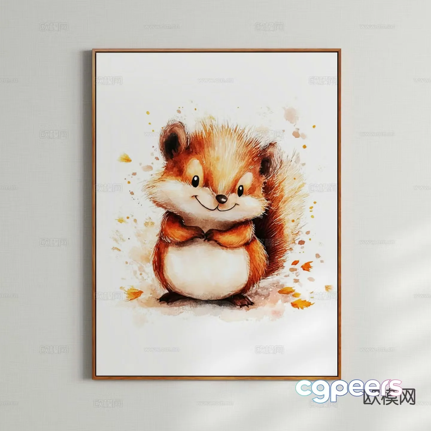 Decorative painting children’s painting cartoon painting hanging painting 3D model
