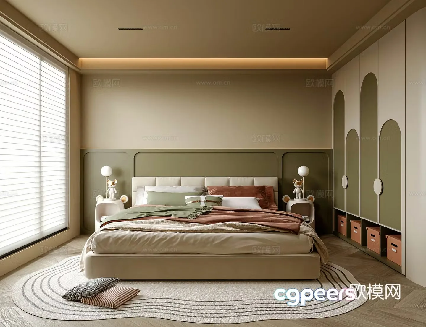 Modern children’s room Girl’s room Daughter’s room 3d model
