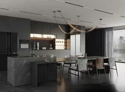Modern Dining Room 3D Model – 15037 – VRAY Render