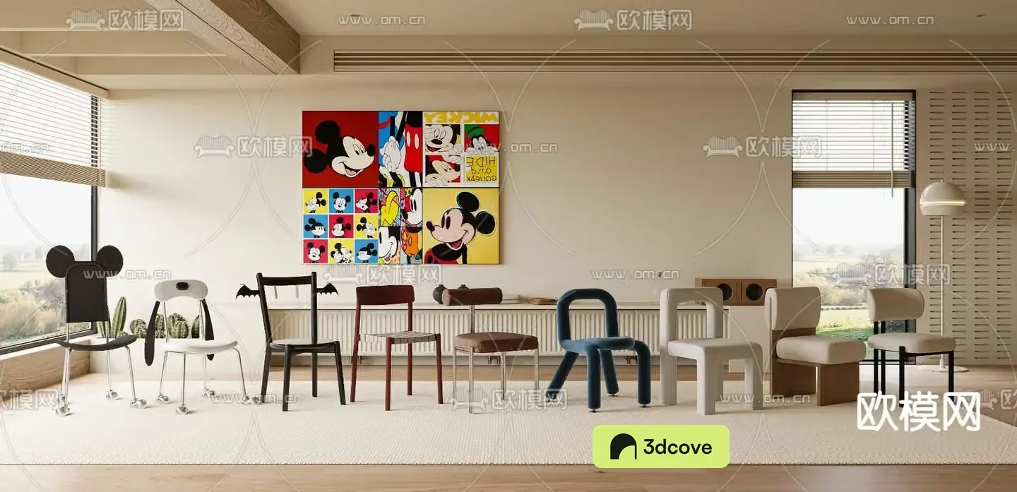Single chair children’s chair fun chair