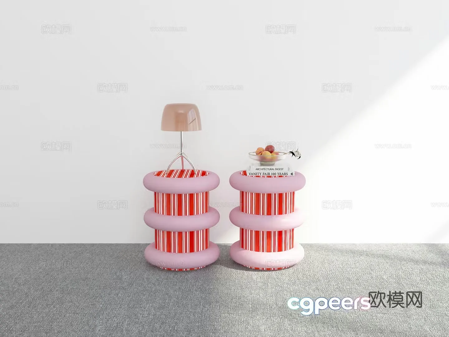 Modern night table 3d model