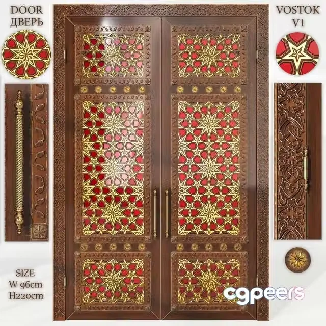 3ds Max Free – Door eastern VOSTOK V2