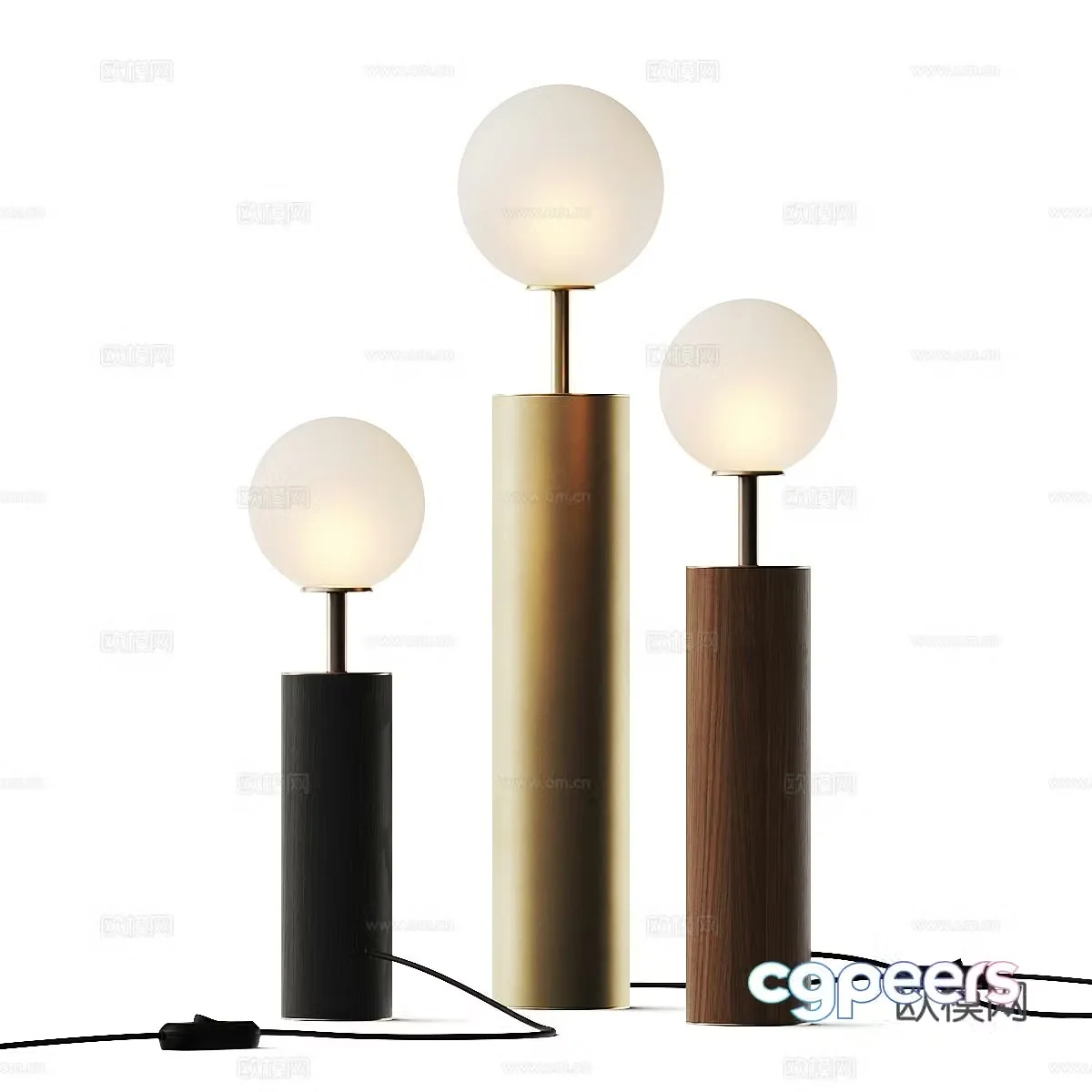 Table lamp combination bedside table lamp study desk lamp courtyard desk lamp outdoor desk lamp decorative desk lamp 3D model
