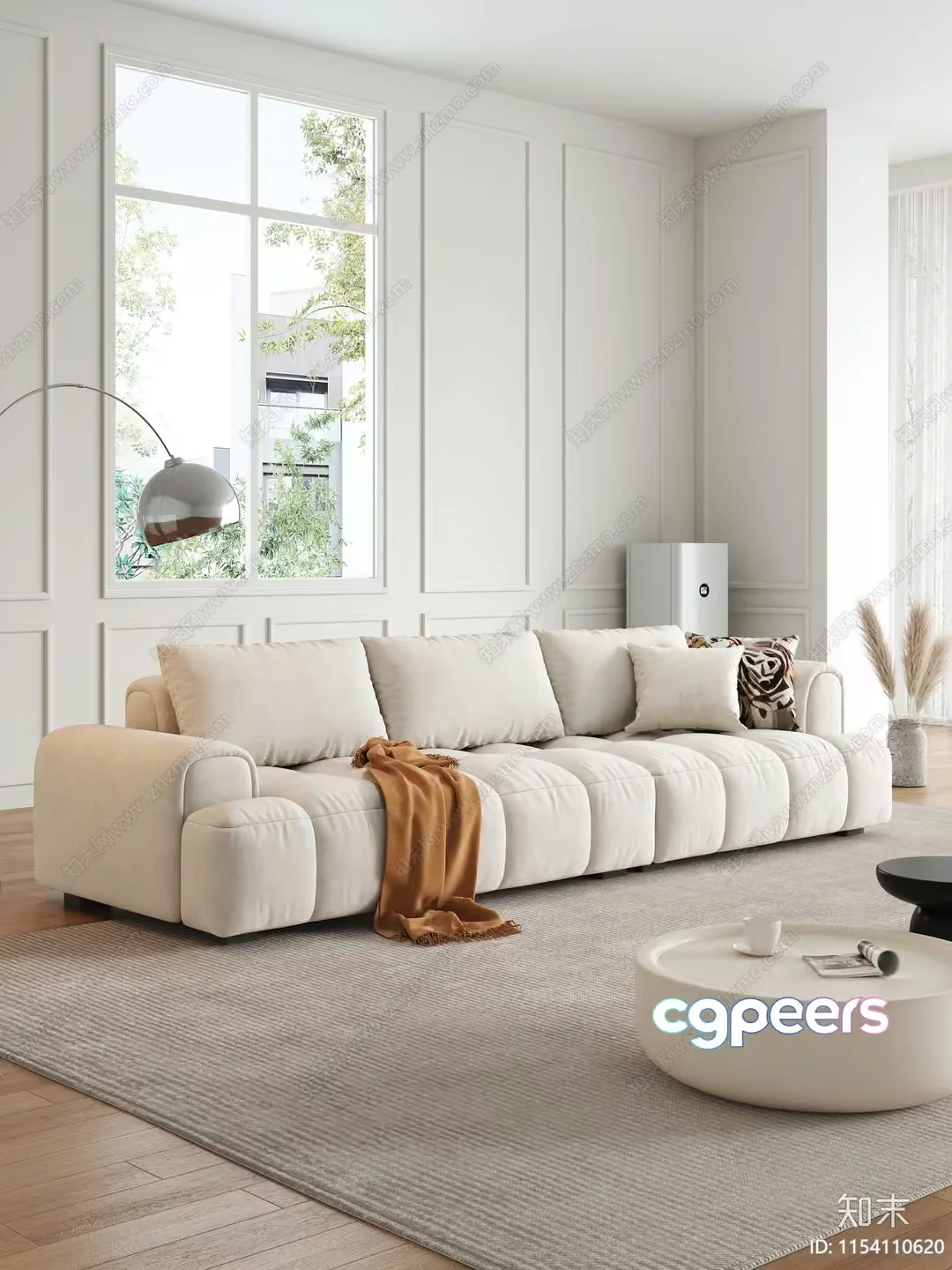 Modern Living Room 3D Model – 15441 – VRAY Render
