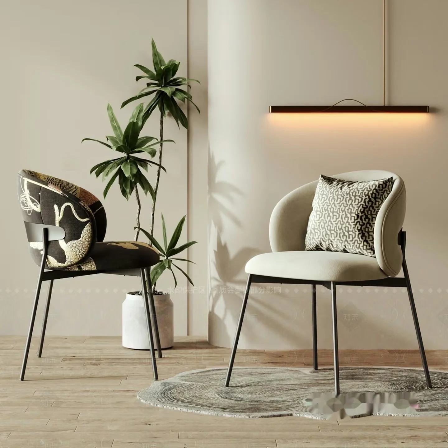 Modern Home Decor 3D Model – 4410 – VRAY Render