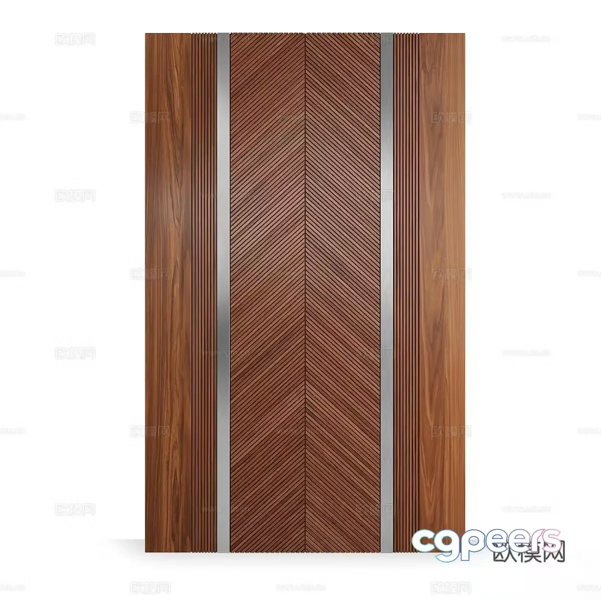 Modern wall panel Wood veneer Wood veneer Wall panel Wood veneer background wall 3d model