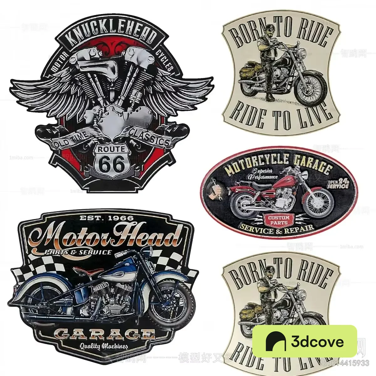 Vintage Motorcycle Decorations