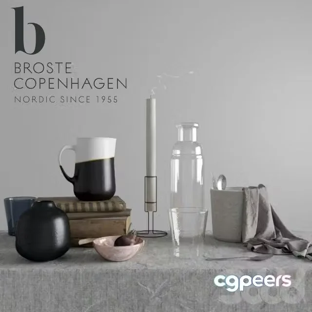 3ds Max Free – Broste Decor Set