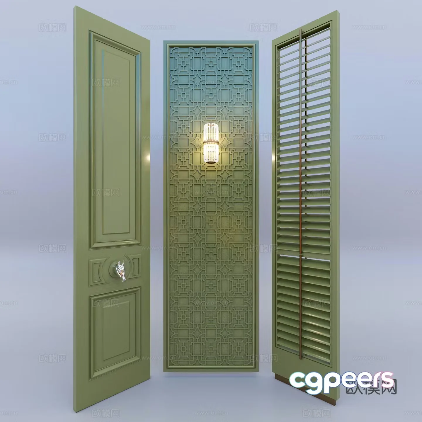 Screen partition 3d model