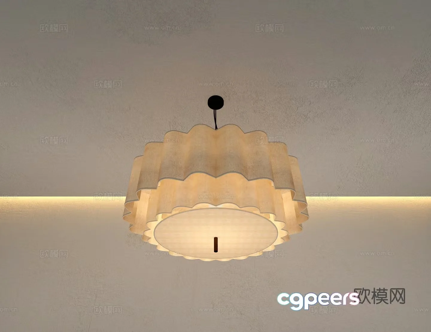 3D model of medieval style chandelier