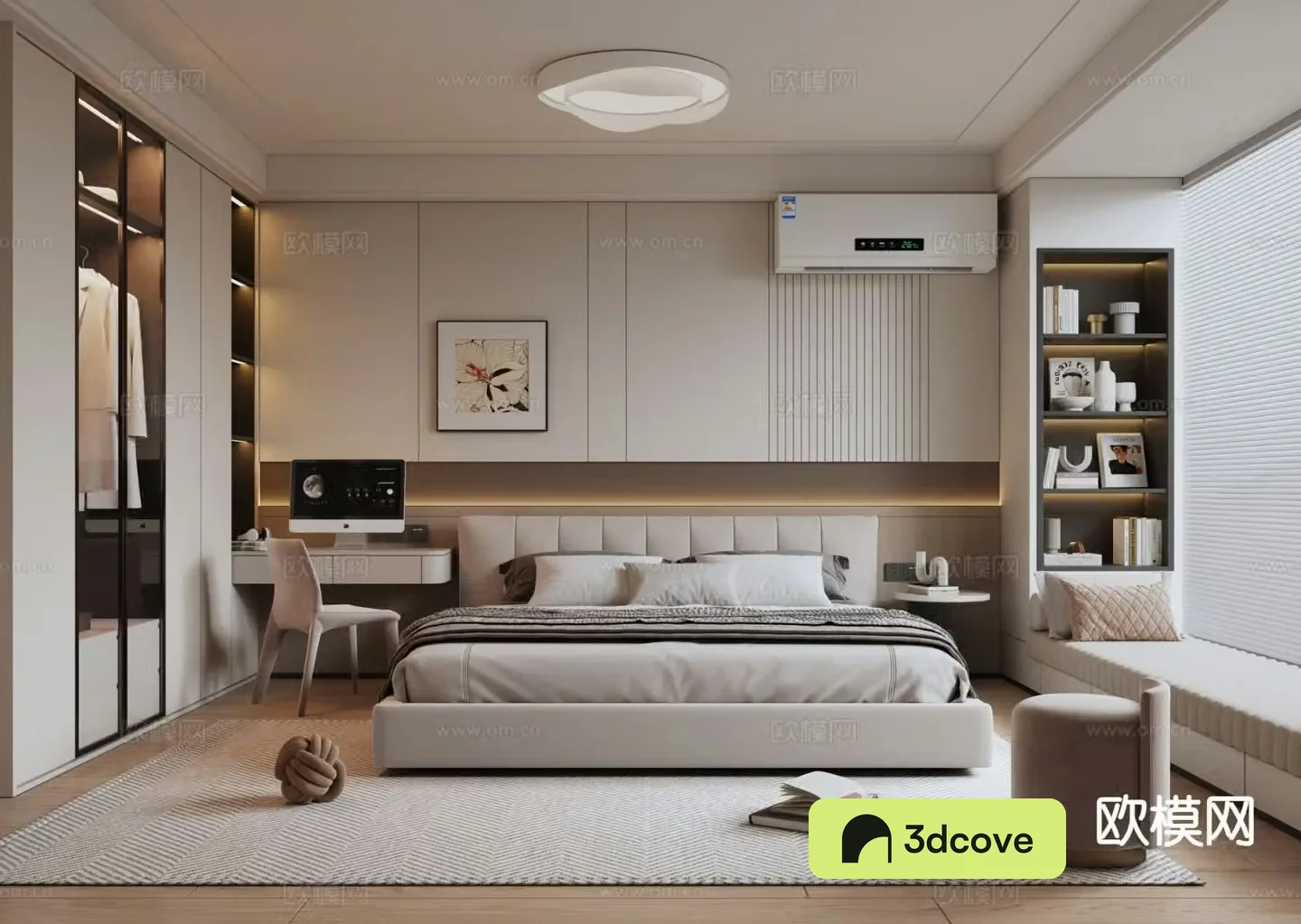 Modern minimalist bedroom master bedroom
