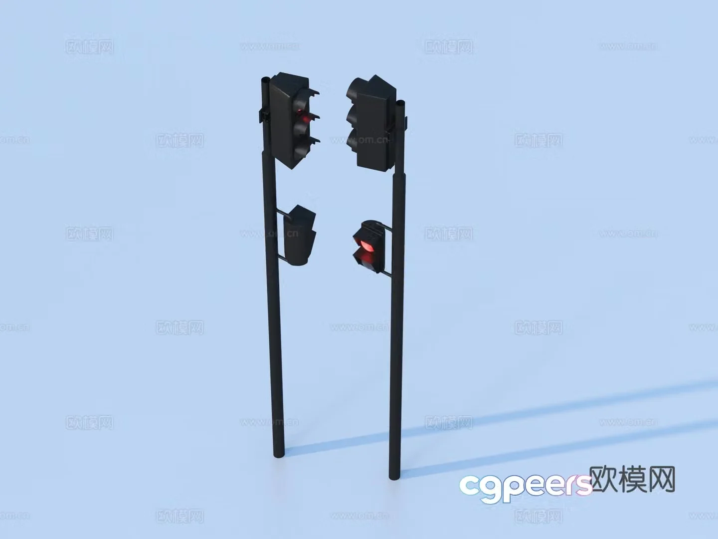 Traffic light Traffic light Indicator light 3d model