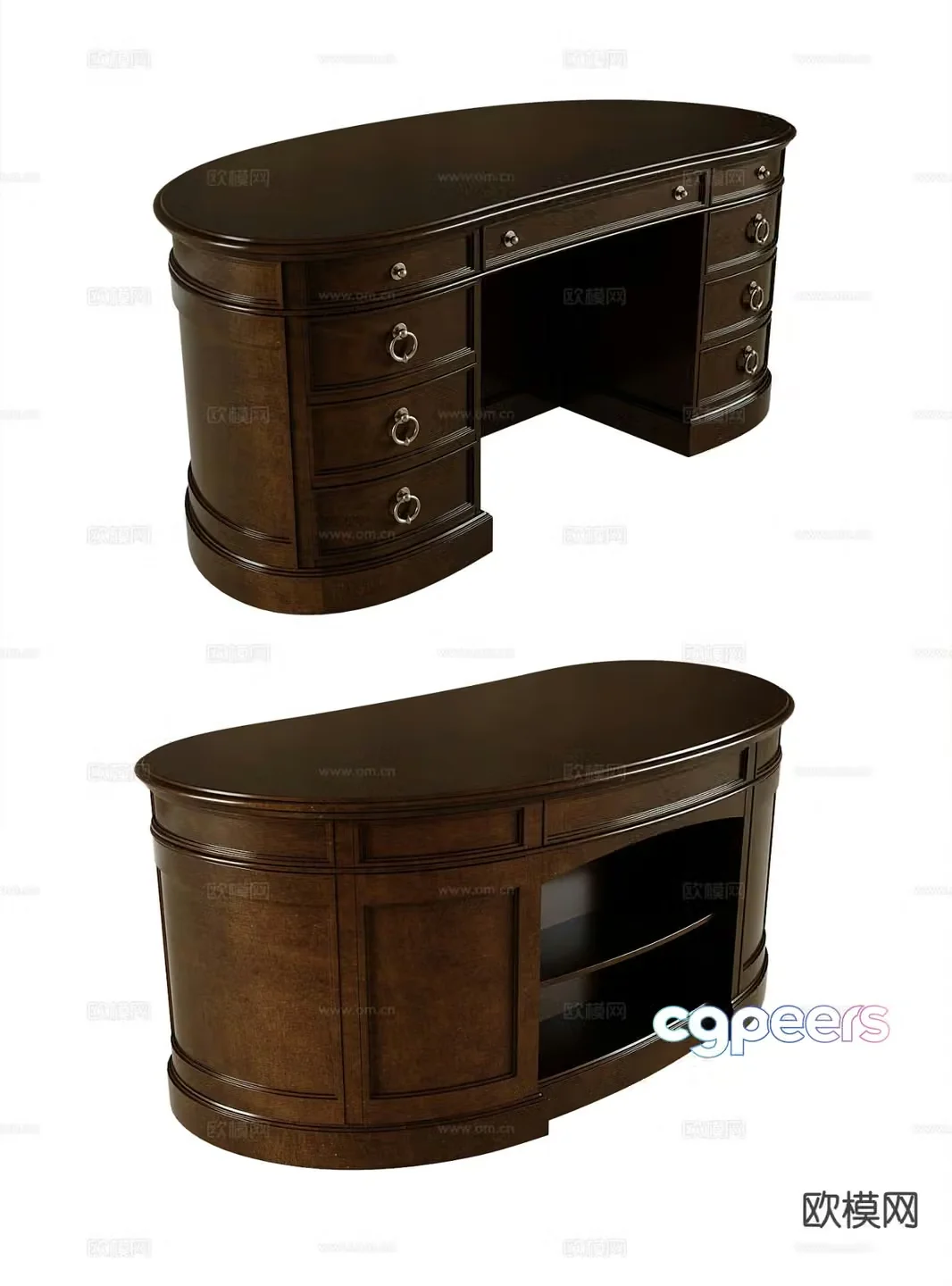 American desk 3d model