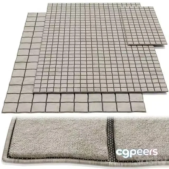 3ds Max Free – Cassina Sahara Grid Rug