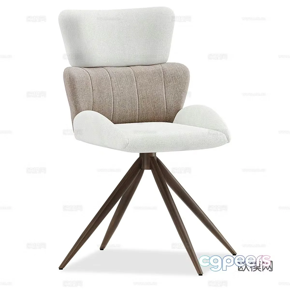 Modern chair dining chair 3d model