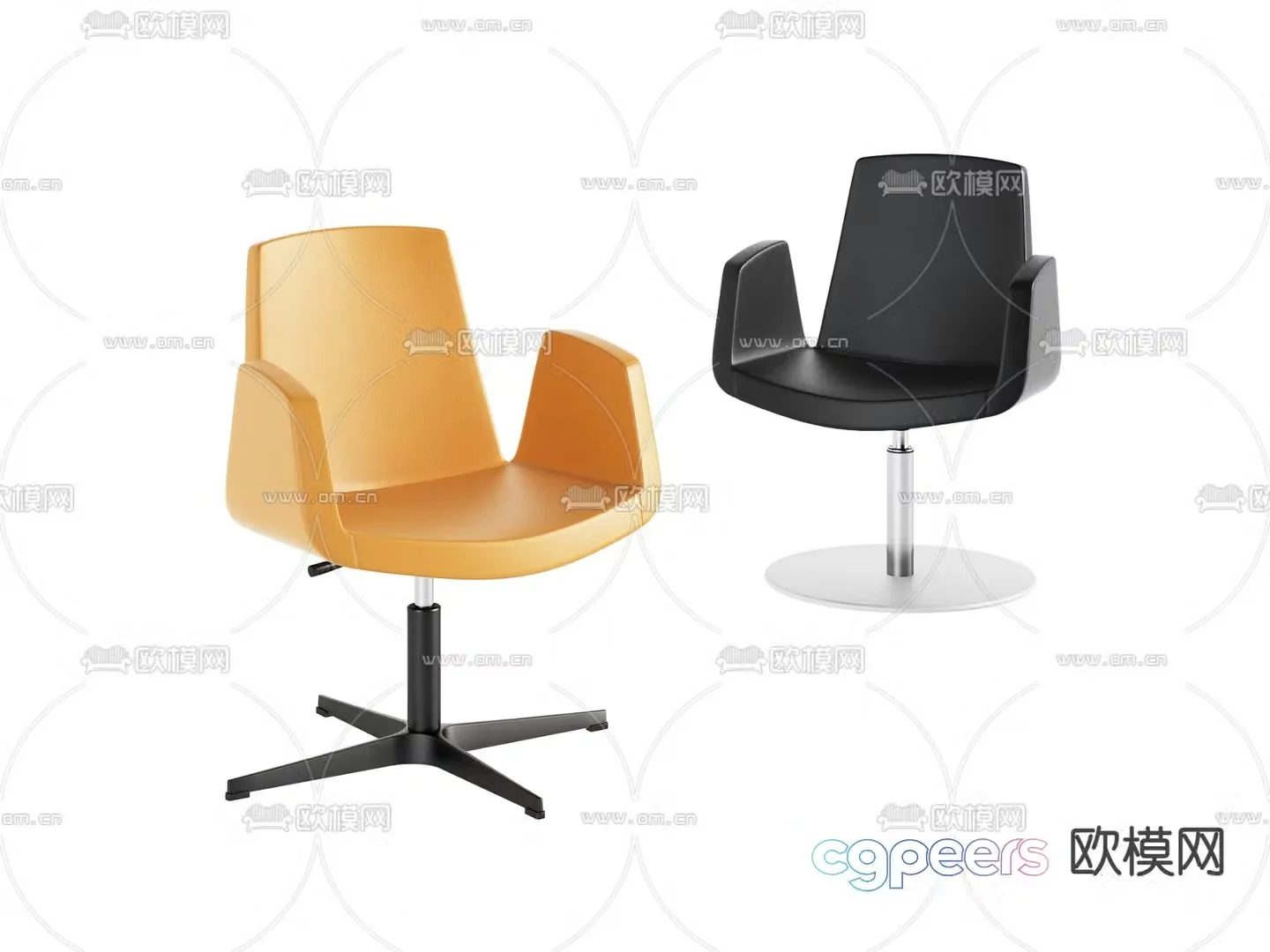 Office chair conference chair staff chair 3d model