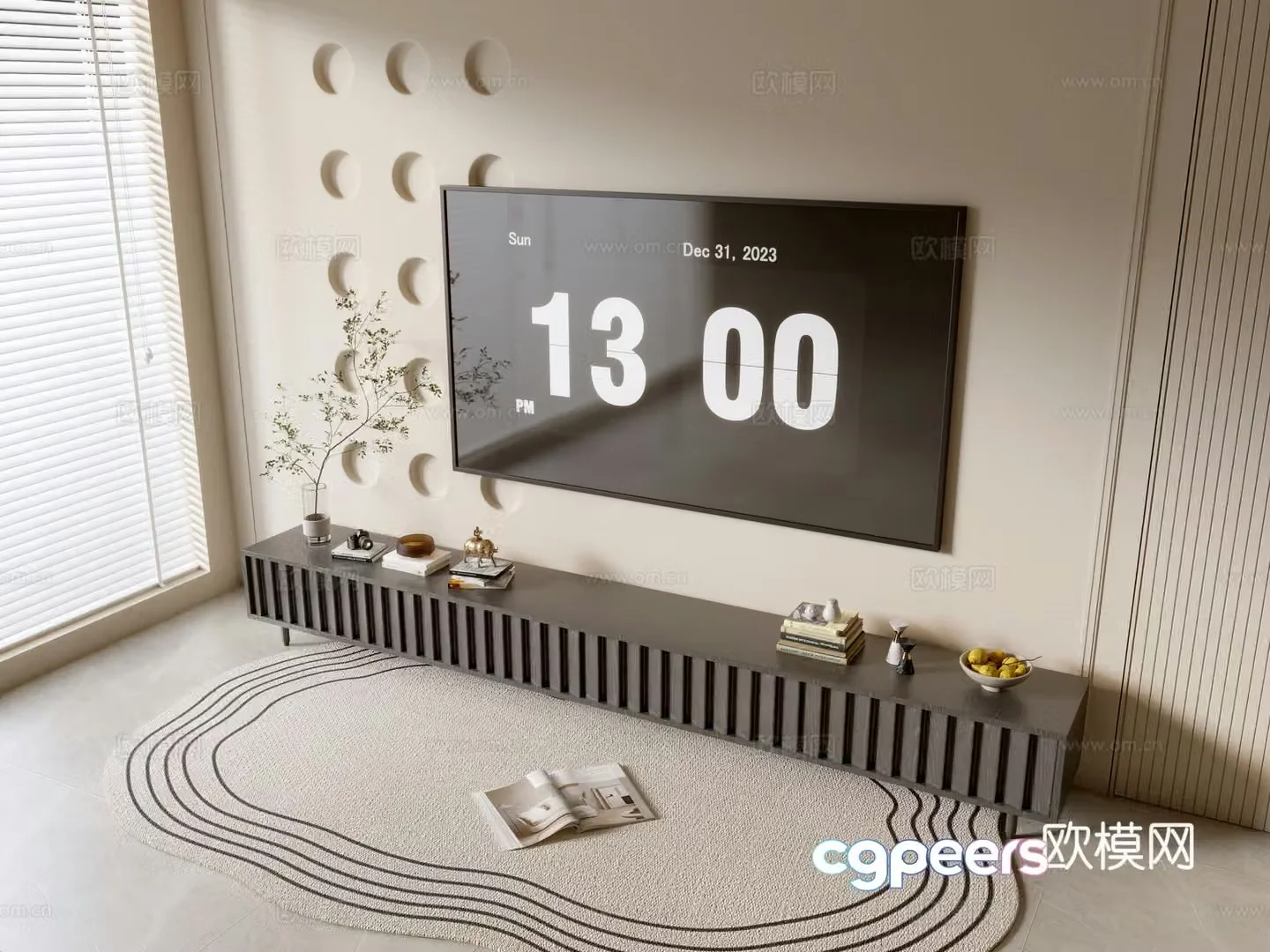 Modern TV cabinet 3d model