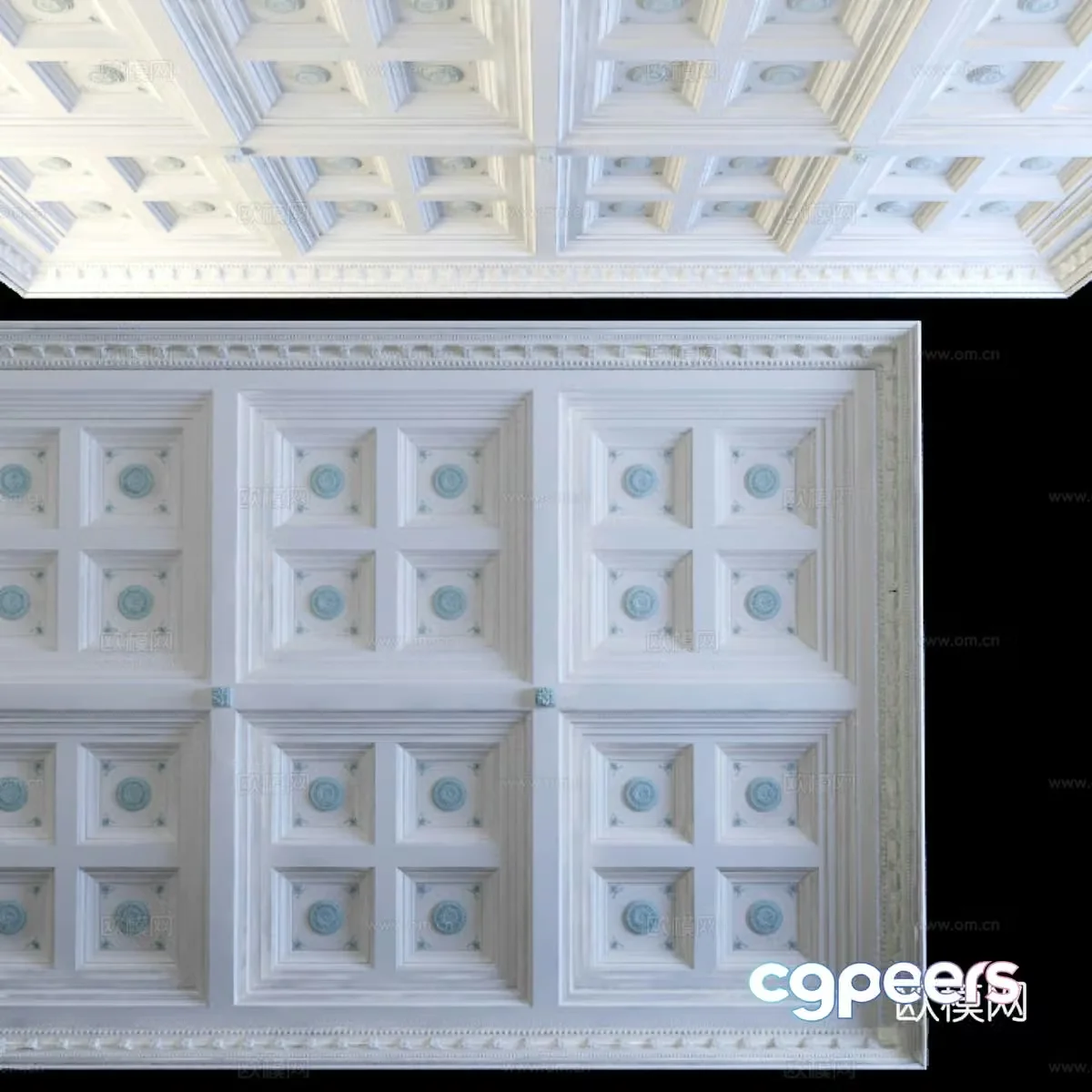 Cottoned ceiling 3d model