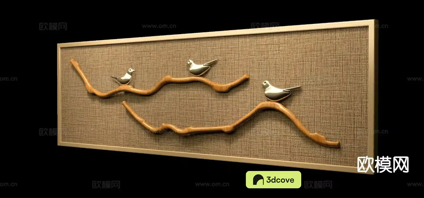 New Chinese Zen hanging painting physical painting three-dimensional painting