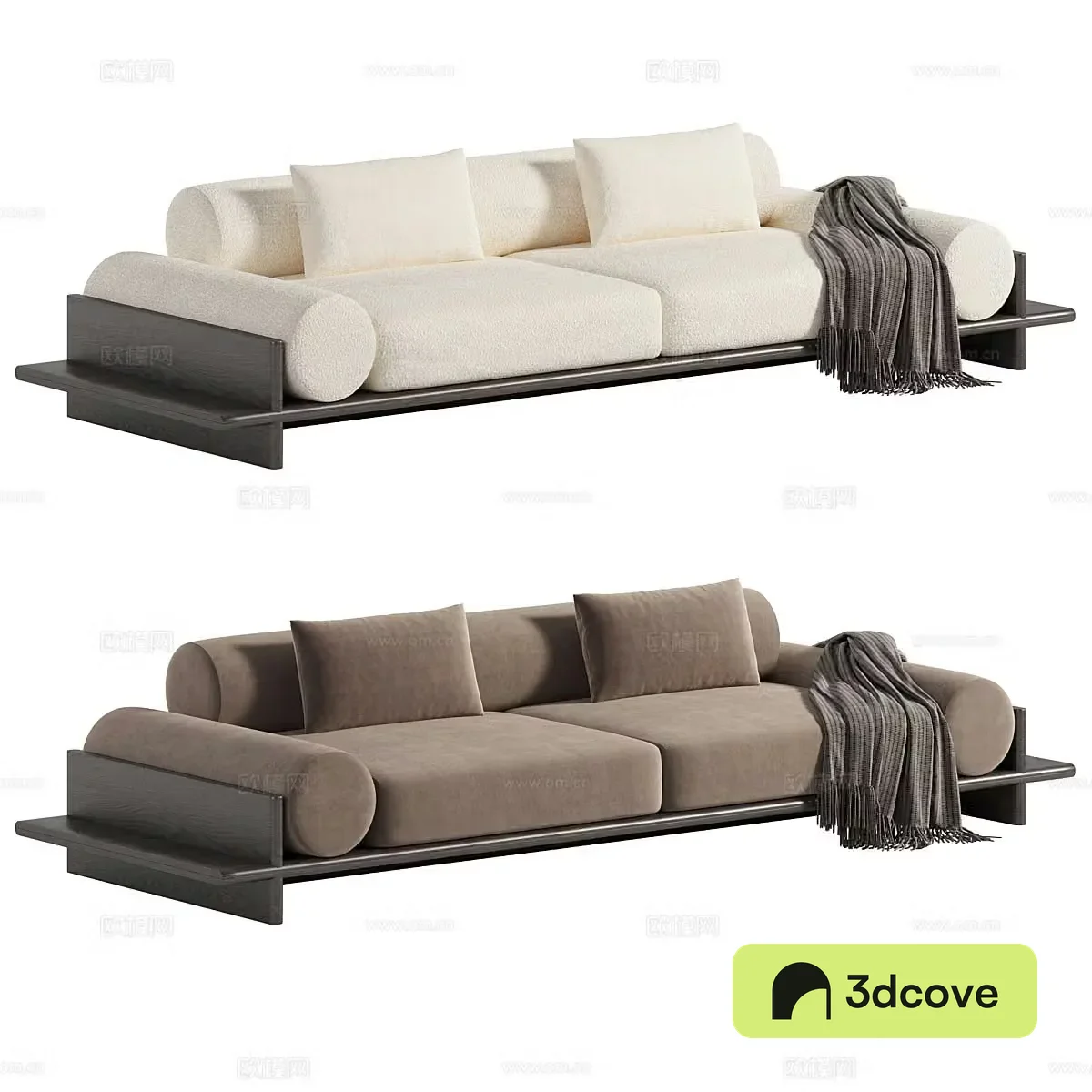 New Chinese style sofa multi-person sofa
