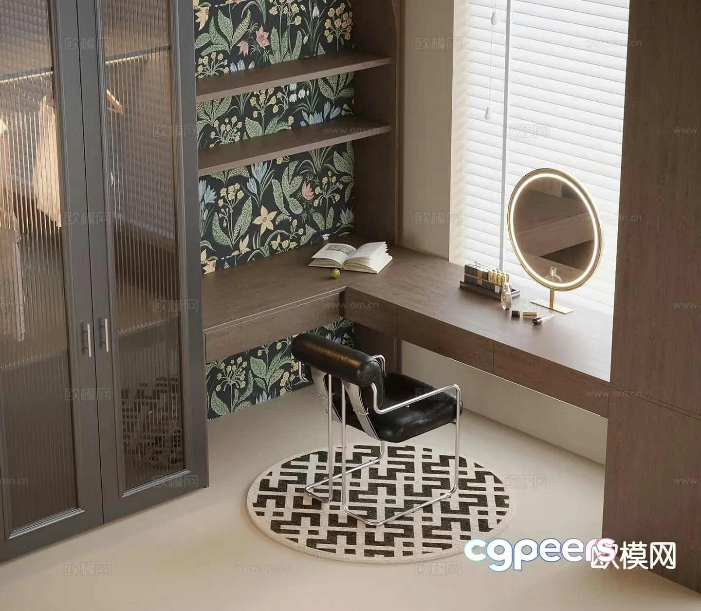 French dressing table 3d model