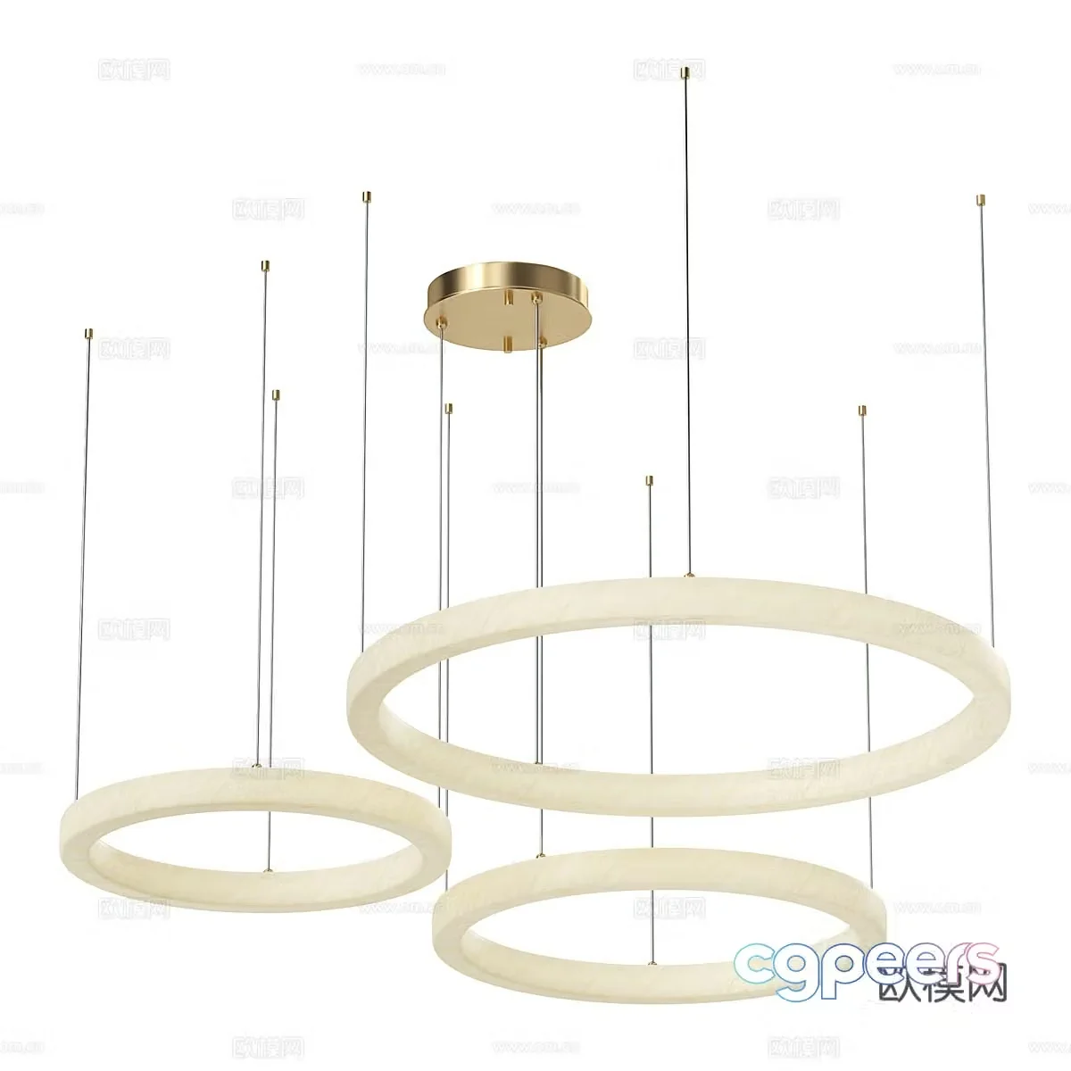 Modern simple chandelier chandelier simple chandelier living room chandelier lamp 3d model