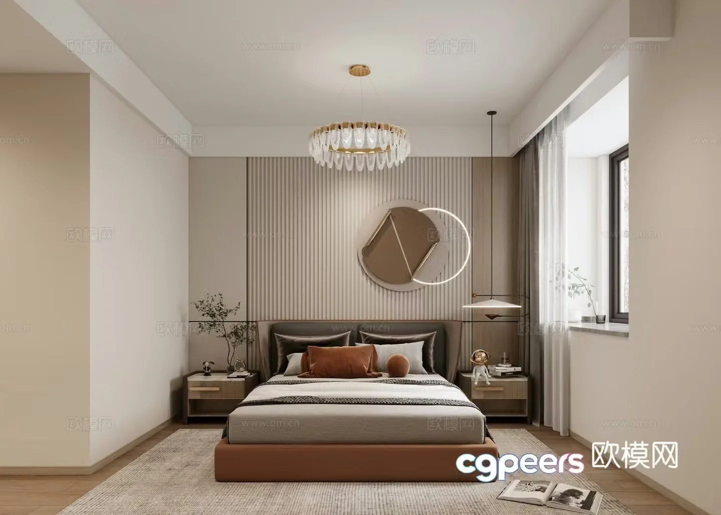 Modern bedroom 3d model