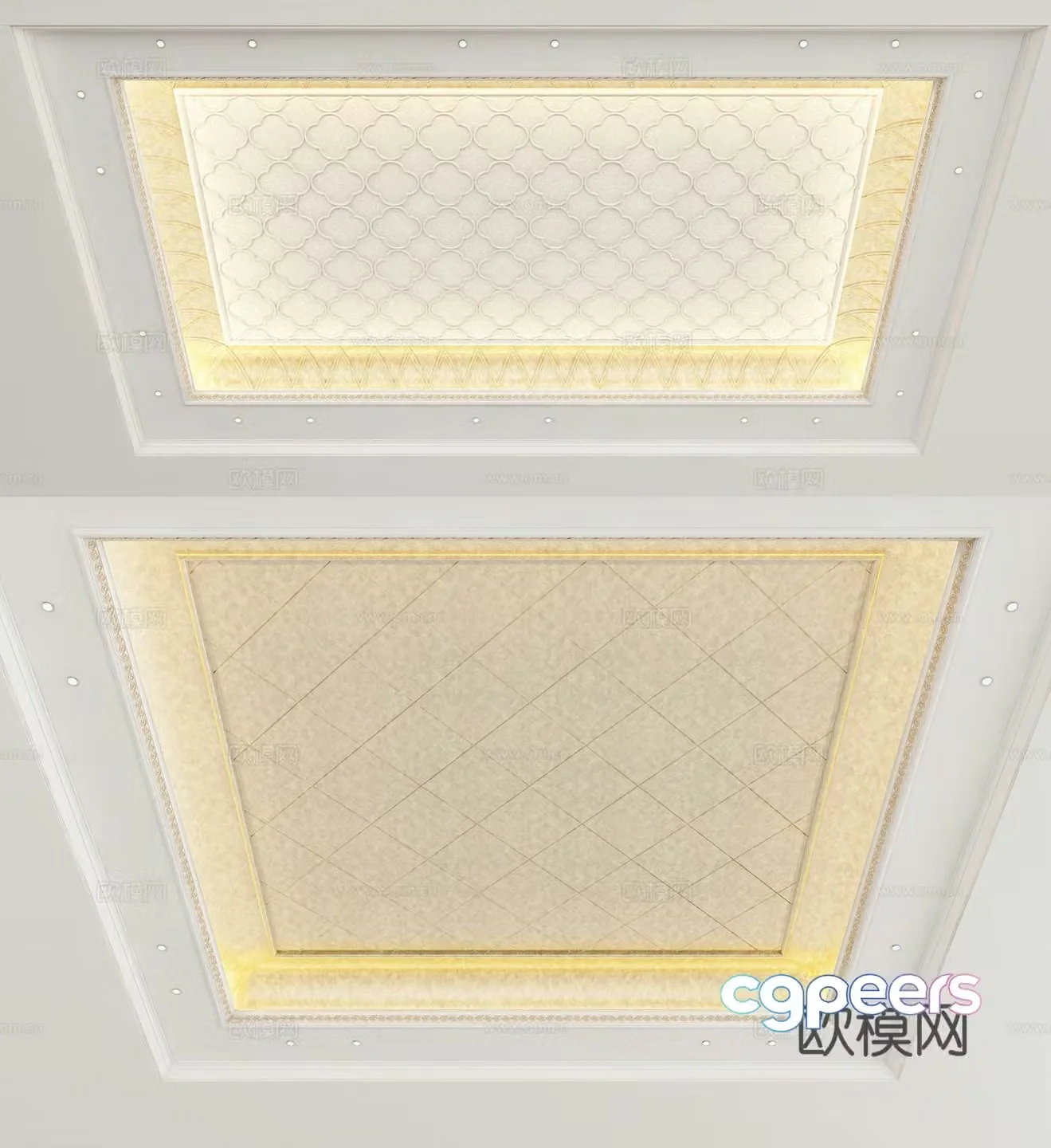 European style ceiling 3D model