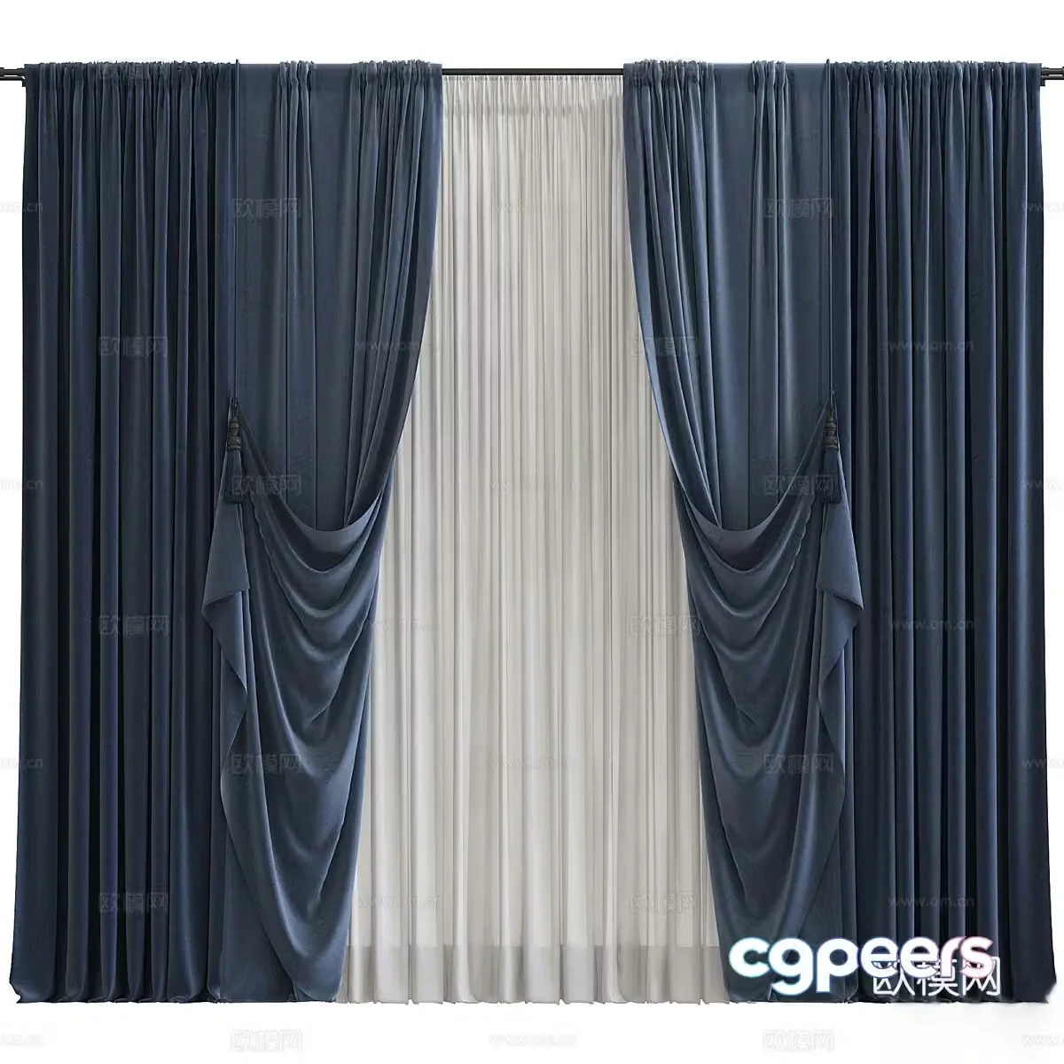 Curtain 3d model