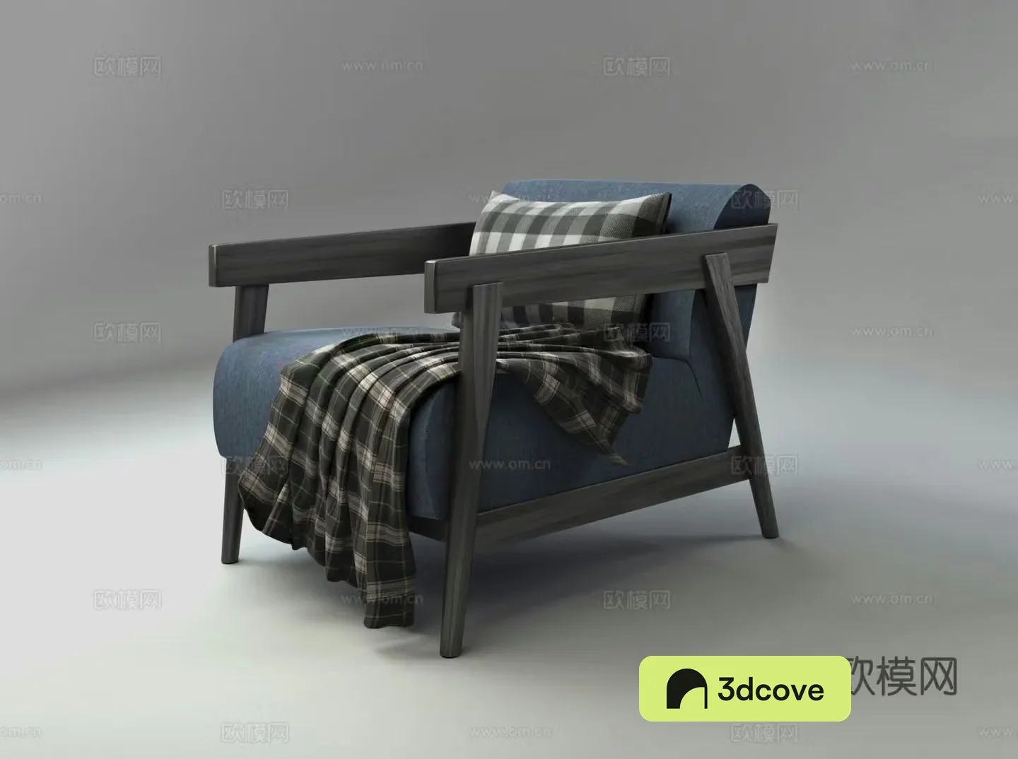 Modern armchair leisure chair wooden chair