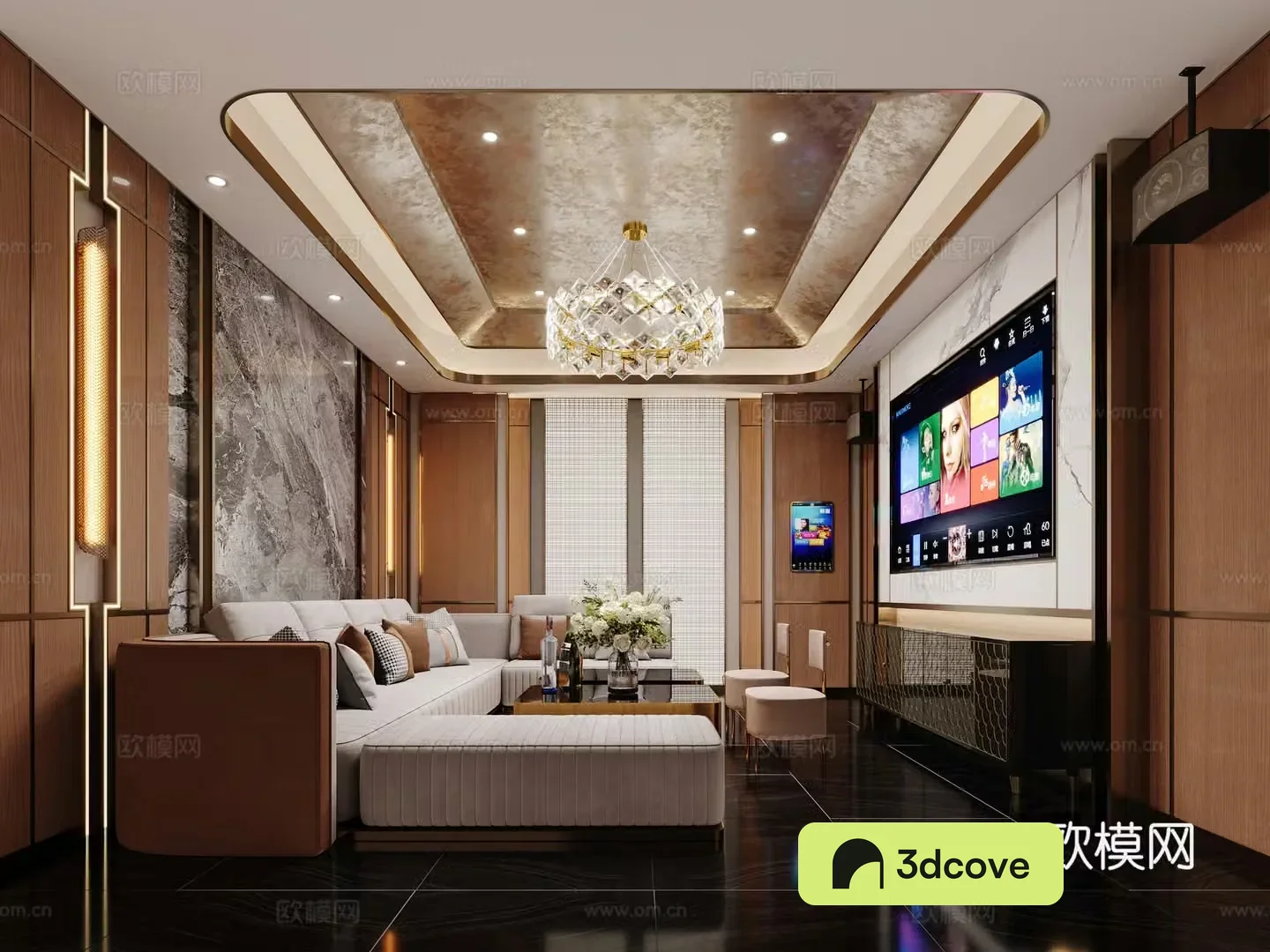 Light luxury KTV box