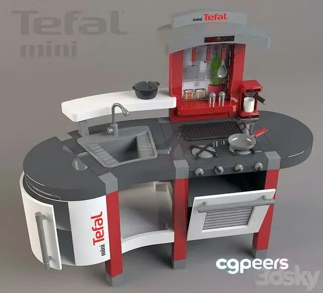 3ds Max Free – Children’s mini Tefal Kitchen